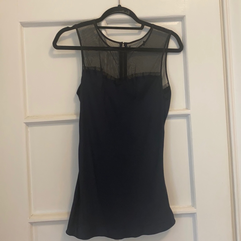 Navy and black mesh elizabeth & James top